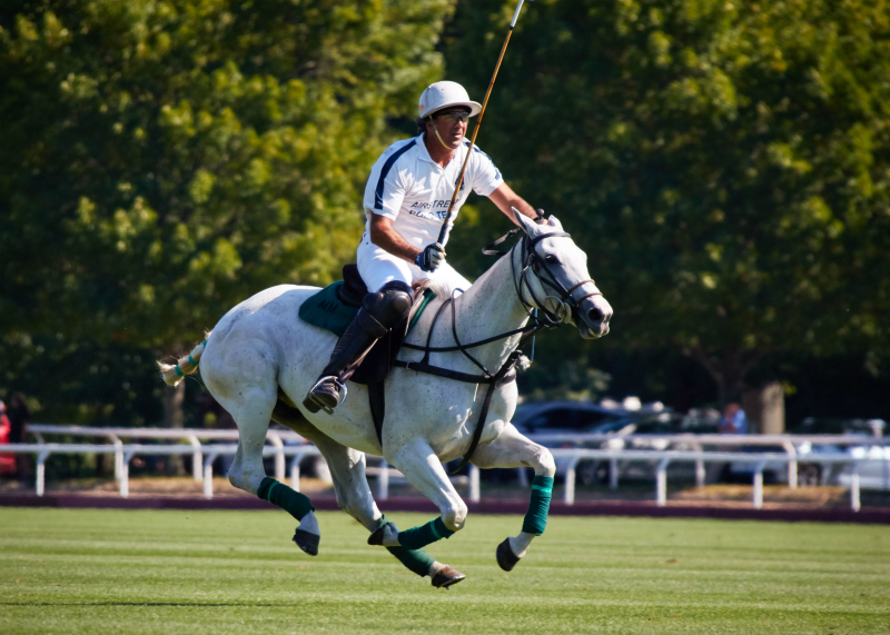 Matias Magrini of Airstream on a breakaway to goal. Photo: Chichi Ubina