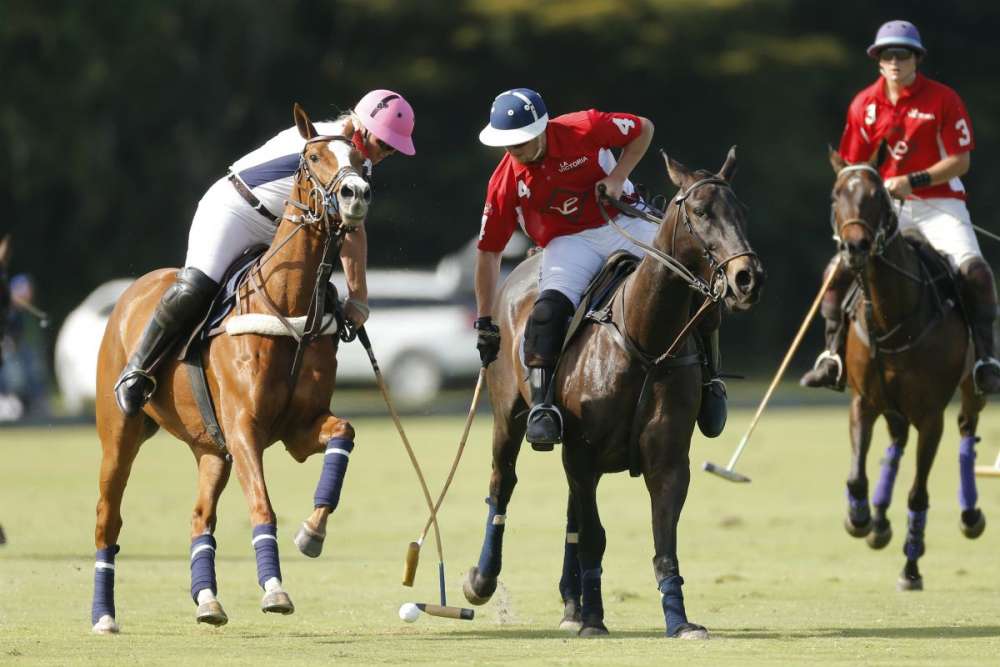 Malia Bryan and Matias Gonzalez at the 2017 National Youth Tournament Series at the International Polo Club Palm Beach. ©David Lominska/International Polo Club Palm Beach