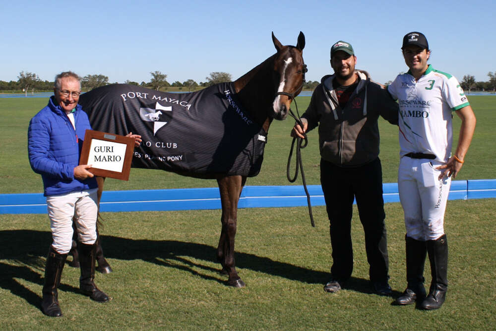 Best Playing Pony honors were presented to Segundo Merlos' Guri Mario. ​