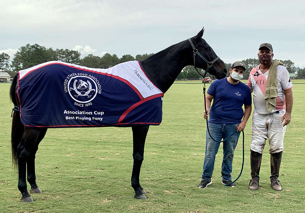 Best Playing Pony: Maleficent, played and owned by Tommy Biddle, pictured with Hernan Ledesma.