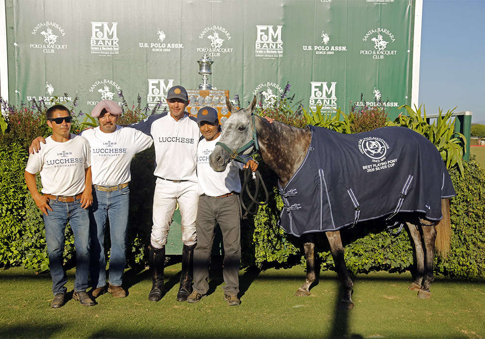 Best Playing Pony Twiggy, played and owned by Jeff Hall, pictured with Juan Garduno, Jose Oyeneder and Dario Arabena