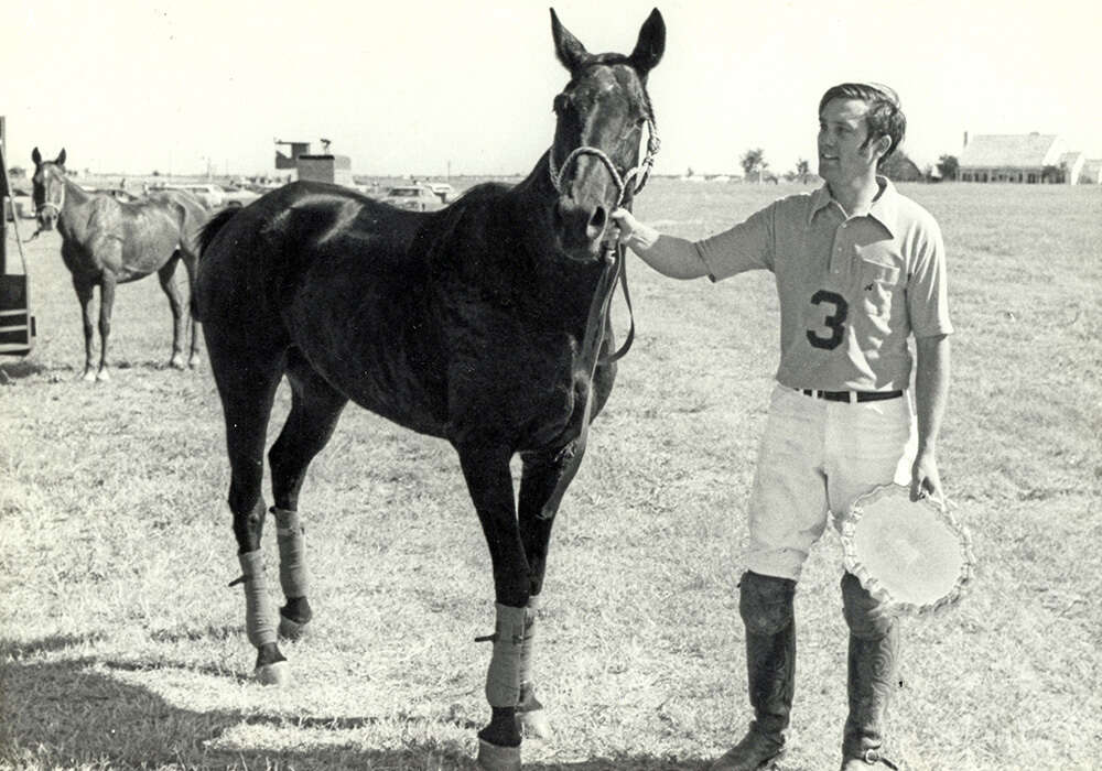 Cynthia Lola with Charles Smith, 1972. ©Museum of Polo Archive