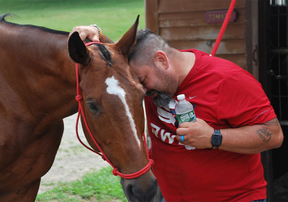 Harvard Polo's initiative has provided a therapeutic experience for Veternas and Active Service members. ©Amy Trytek