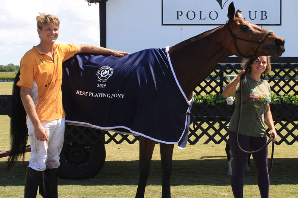 Best Playing Pony: Remy, played and owned by Jason Wates, pictured with Emma Sexton. 