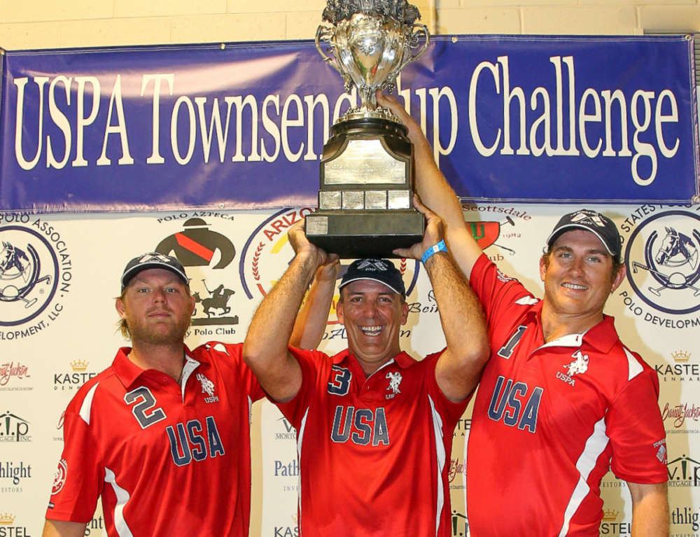 2017 Townsend Cup Champions USA (L to R) Shane Rice, Tommy Biddle, Steve Krueger. 