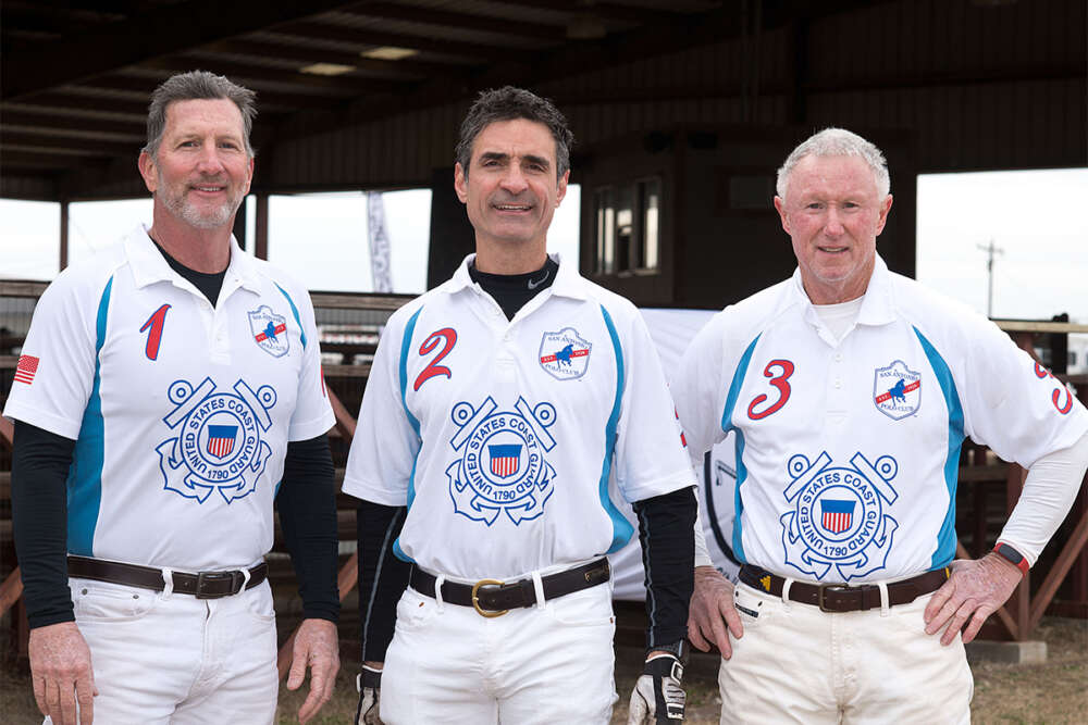 L to R Patrick MacLeod, Gal Sweiki, Jack Crea - San Antonio-Coast Guard.