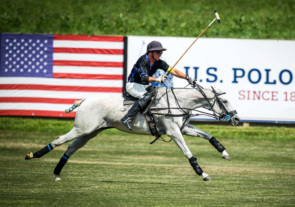 Hawkwood's Leandro Berrios on a breakaway riding Best Playing Pony Nuvi.