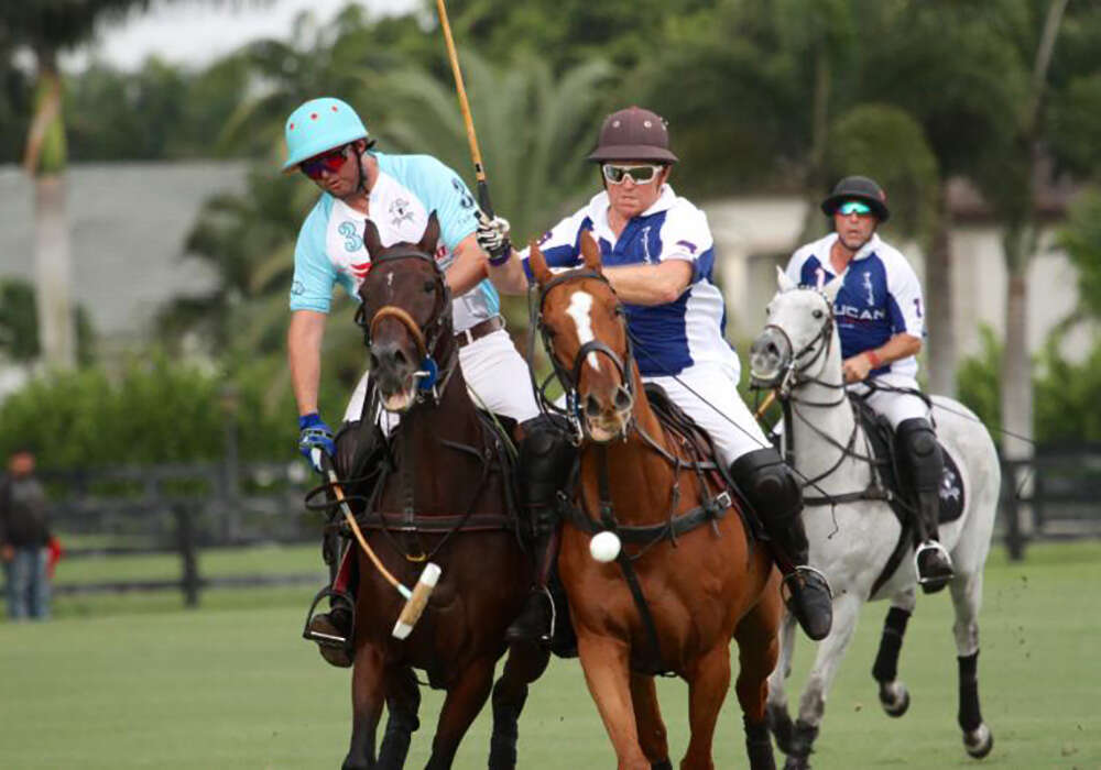 Marc Ganzi attempts a ride off.