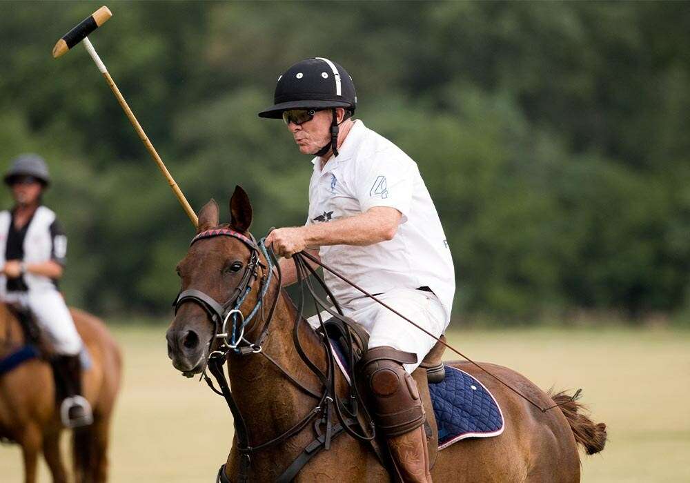 Mike Carney at Fairfield Polo Club in Haysville, Kansas. ©Charles Cummins