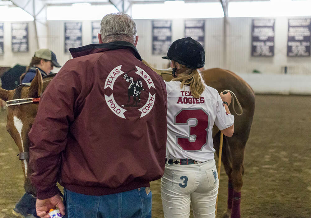 McCleary with Texas A&M student Lara Straussfeld.