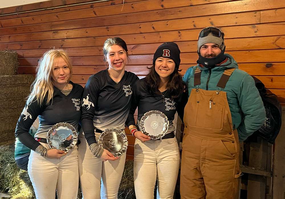Northeastern Interscholastic Girls’ Preliminary Winners: Yale Polo Ranch- Kaya Brownell, Charlotte Hay, Naomi Marlough.