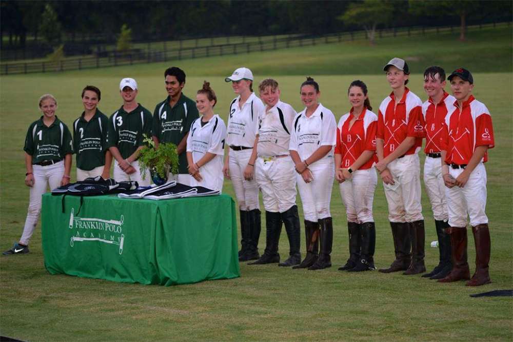 Nashville Polo Club NYTS Qualifier group - (L to R) Summer Kneece, Aiden Meeker, Max Weiser, Emmanuel Huerta, Caroline Mooney, Grace Butler, Jacob Waller, Gracie Brown, Madelyn Porter, Will Smith, Zach Wallace, Ry Koopman.