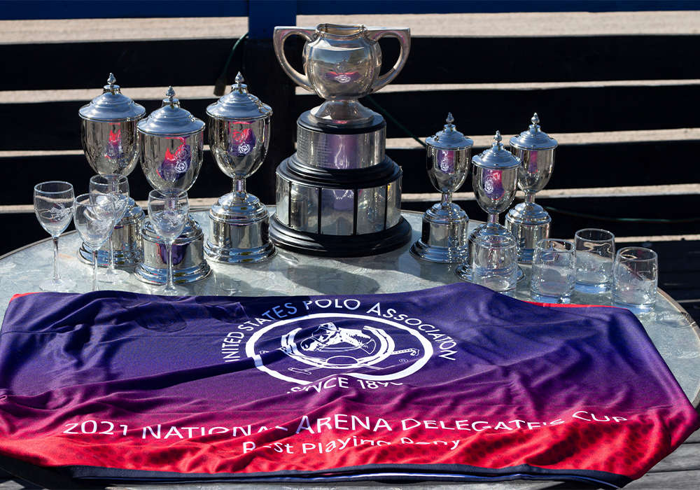 2021 National Arena Delegate's Cup trophy table presentation.