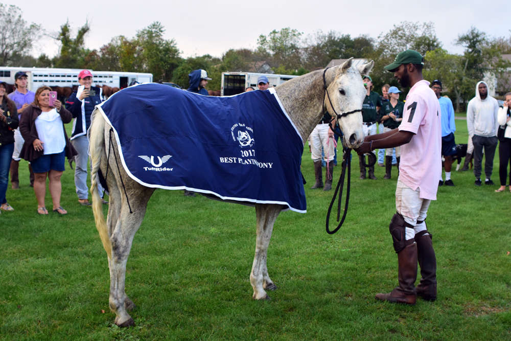 Best Playing Pony: Sugar, owned by Minnie Keating pictured with Daymar Rosser.