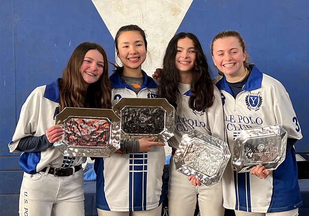Northeastern Interscholastic Girls’ Regional Winners: Yale- Ana Veitch, Saralyn Painter, Samantha Iahn, Sophia DeAngelis.