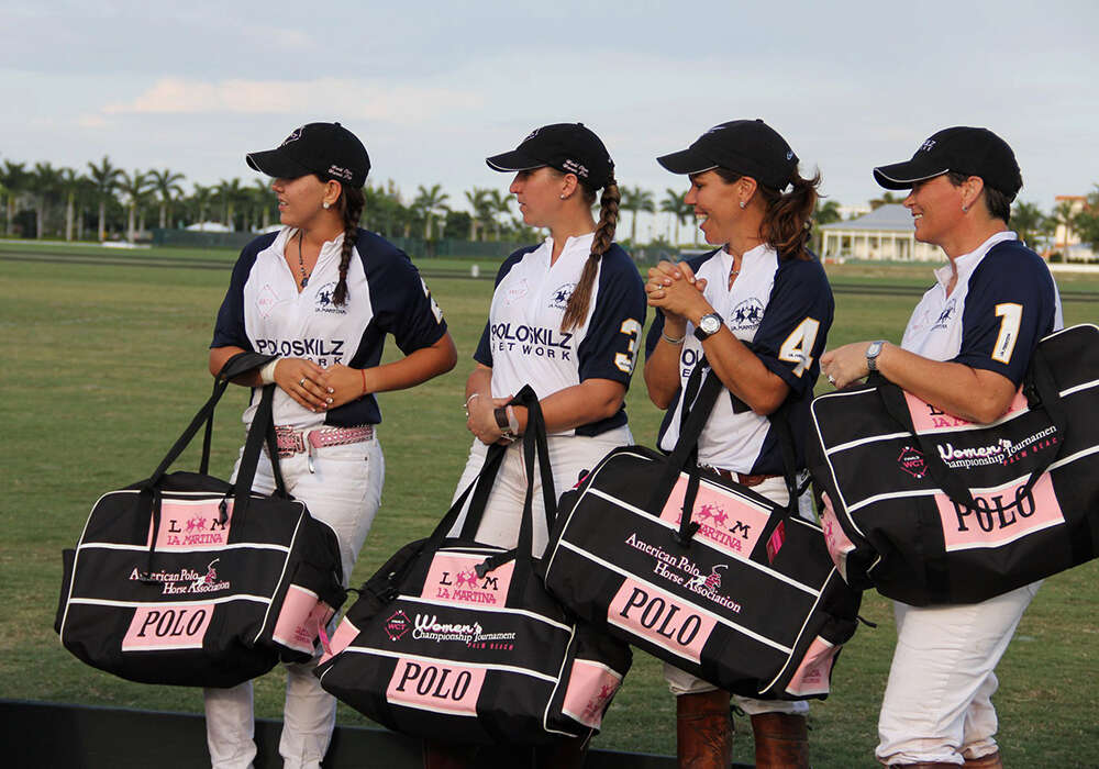 Polo Skills team (L to R) Lauren Biddle, Natasha Baecher, Kristy Waters-Outhier, Kim Snider.