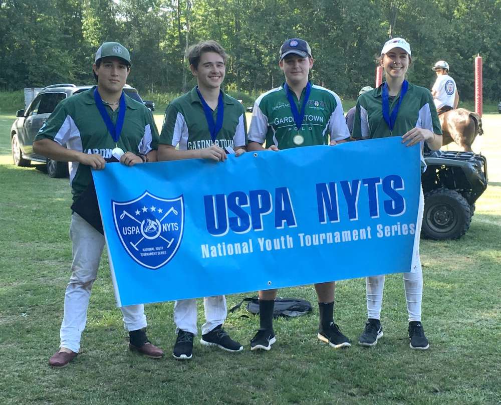Gardnertown Polo Club NYTS Qualifier Tournament 1 All-Stars: Morgan Palacios, Pierre Chaux, John Dencker, Jenna Tarshis.