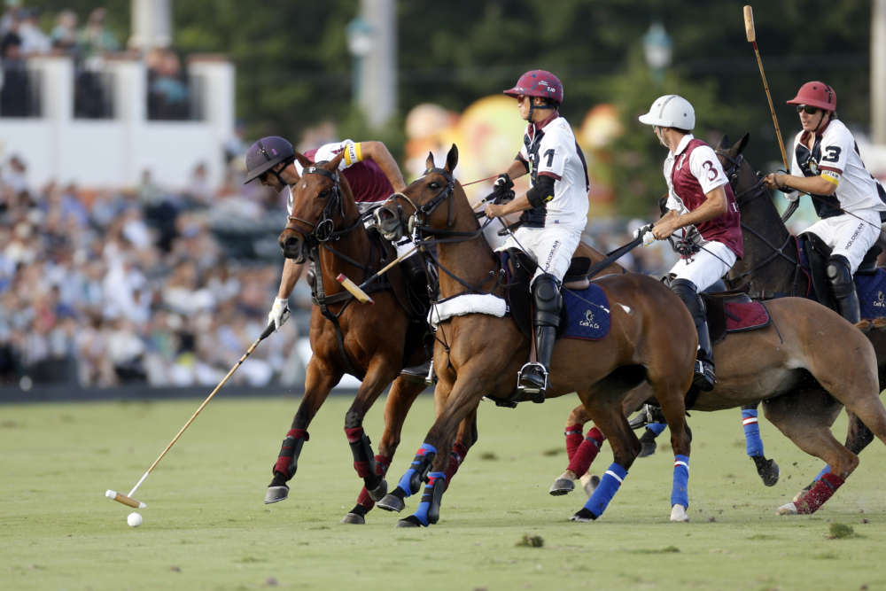 Pilot Facundo Pieres on the ball Dutta Corps Timmy Dutta on defense.