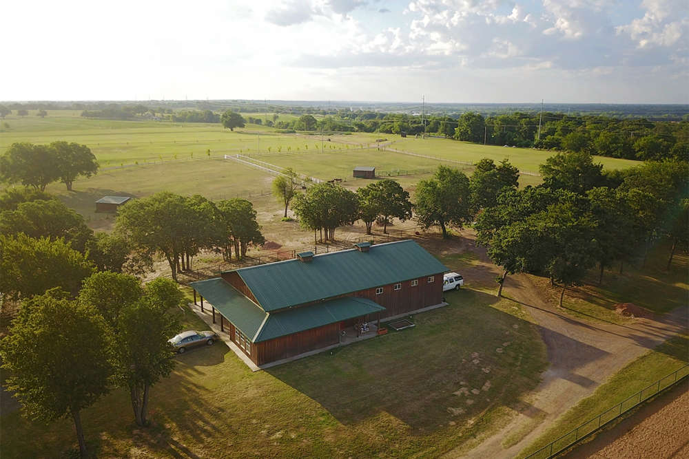 A lovely ariel view of OKC Polo Club. ©Jamie Russell.