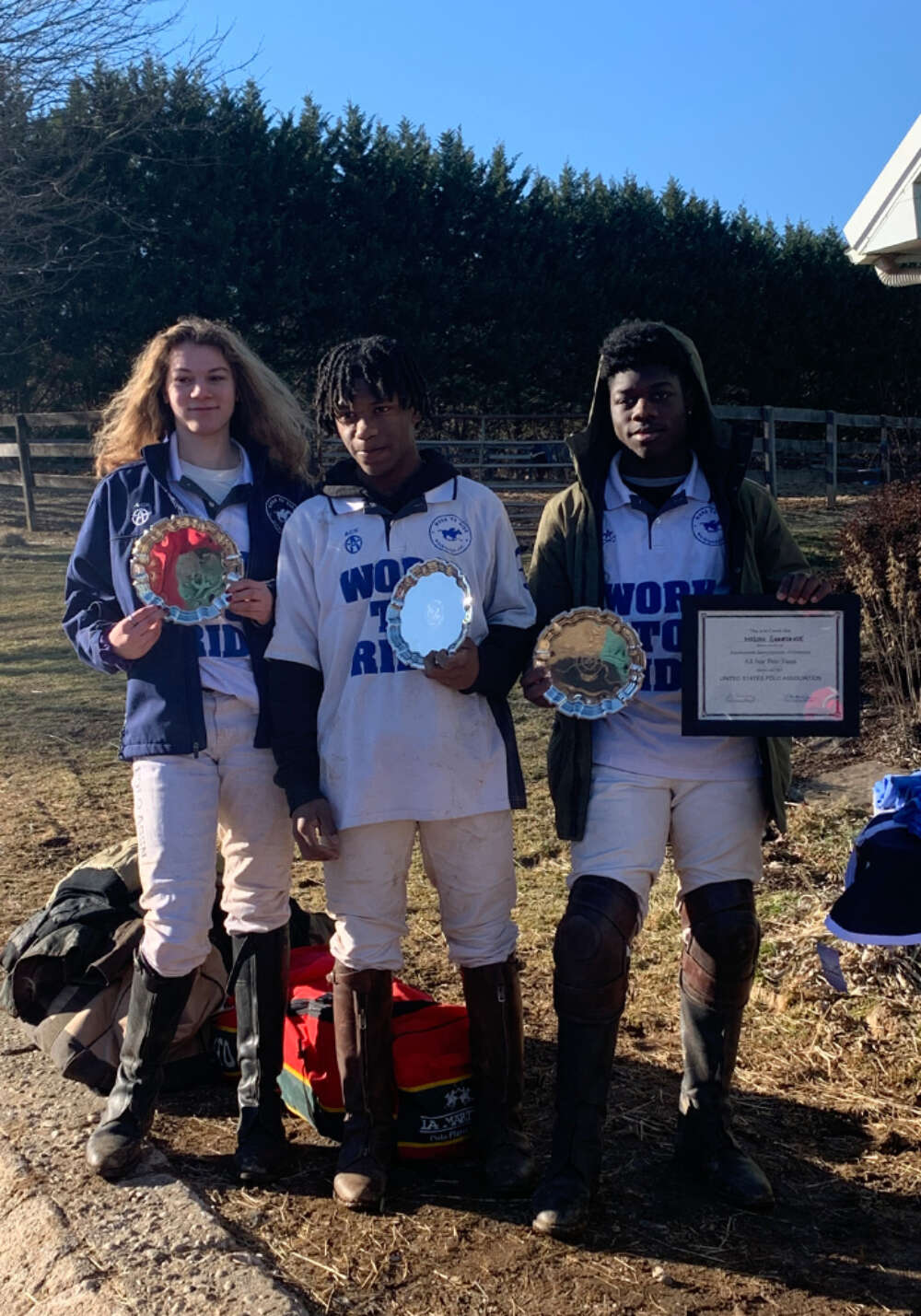 Southeastern Interscholastic Open Preliminary Winners: Lancaster WTR- Josie Goldstein, Marc Harley, Mosiah Gravesande.
