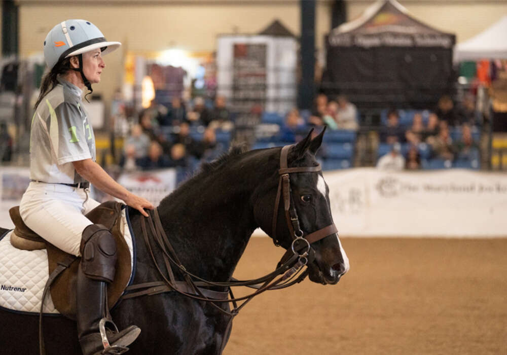 That's My Berdie ridden by Andrea Groubert, trained by Willowbrook Polo.