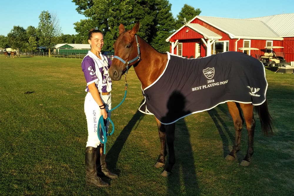 Toronto Polo Club Best Playing Pony Petunia, played by Jenna Tarshis and owned by Tyler Sifton.