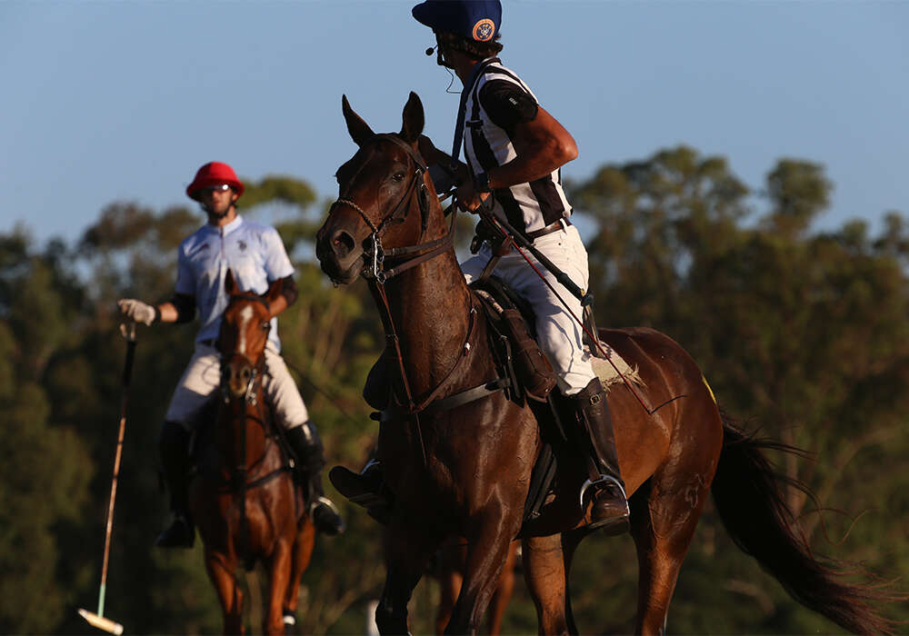 Uruguay's Santiago Stirling competing in the Zone B Qualifier at Punta del Este Polo & Country Club, in Maldonado, Uruguay.