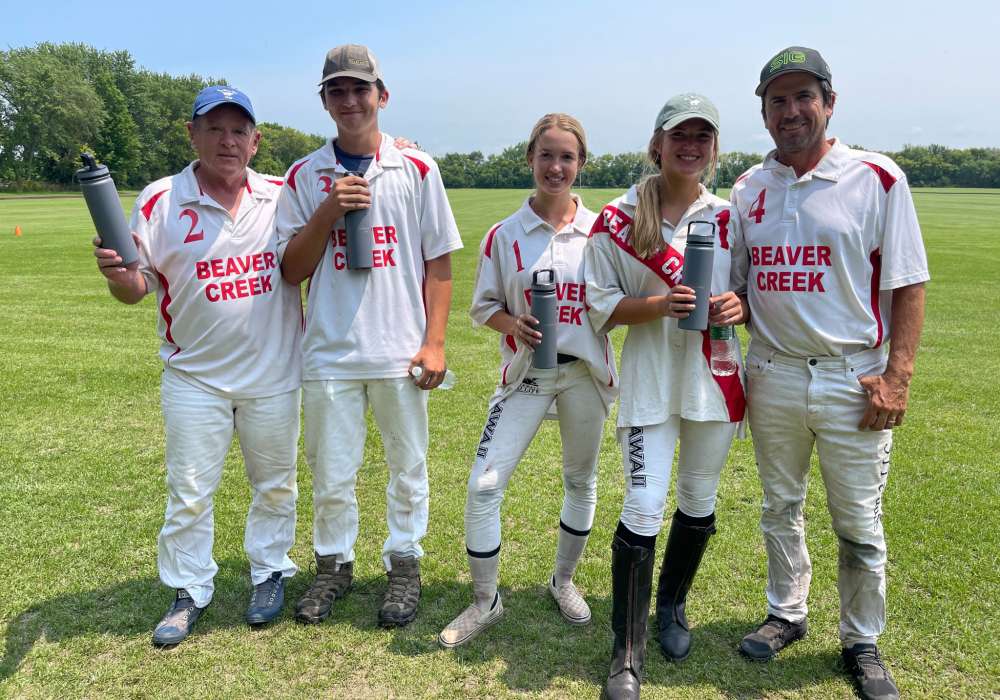 2021 Chicago Polo Margarita League winners : Due West- Clifton Yandell, Sean Murphy, Dolores Onetto, Inez Onetto, Horacio Onetto.