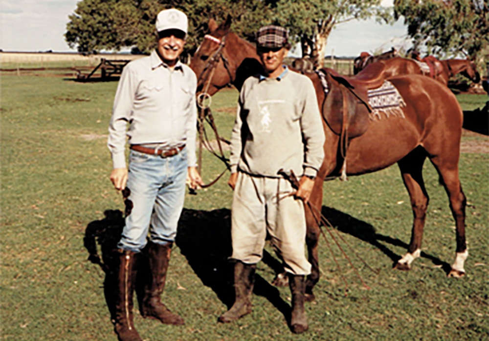Richard Caleel with professional trainer, Horacio Onetto.