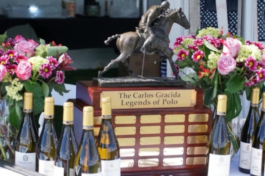 The Carlos Gracida Legends of Polo trophy. Photo by ChukkerTV