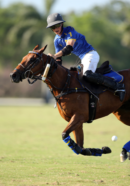 Jack Whitman competing for Park Place in the 2021 C.V. Whitney Cup® at International Polo Club Palm Beach in Wellington, Florida. ©David Lominska