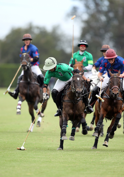 LAC Lápiz with Farmers and Merchants Bank's Lucas Criado in 12-goal competition before joining Luquitas Criado's string for 16-goal competition. ©David Lominska