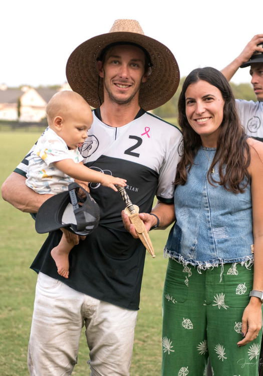Most Valuable Player Tolito Fernandez Ocampo. Pictured with son Cruz and wife Agustina Garrahan.