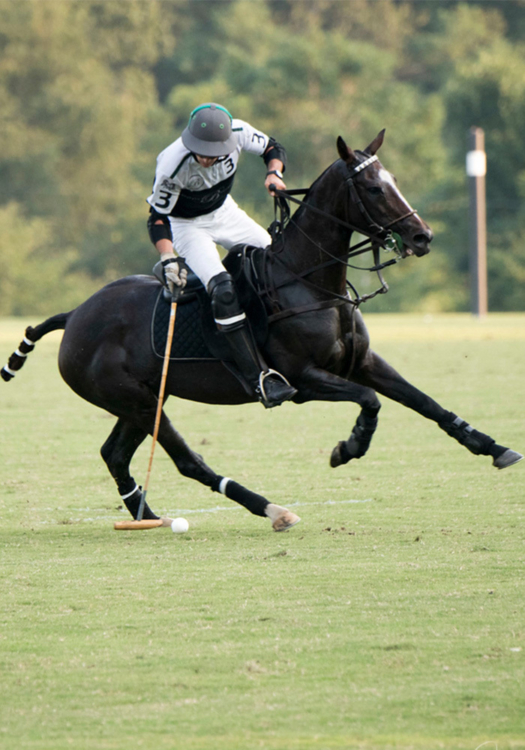 Beverly 2's Agustin Mauhum displays superior mallet skills in the open field.