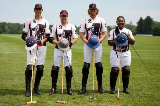 Shariah Harris with her Postage Stamp Farm teammates. Photo by Chichi Ubina.