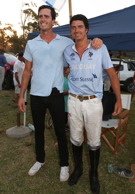 Uruguay's Coach Felipe Viana and Ignacio "Nachi" Viana.